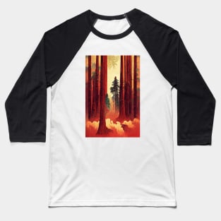 Redwoods Retro Baseball T-Shirt